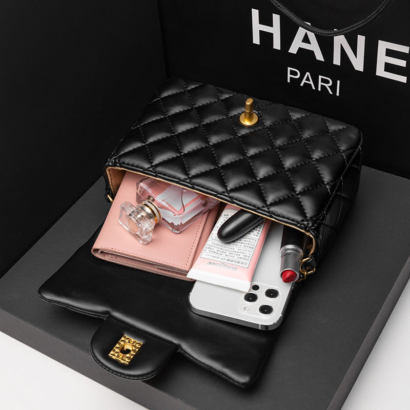 Women's Fat Korean Style Rhombus Chain Classic Crossbody Bags