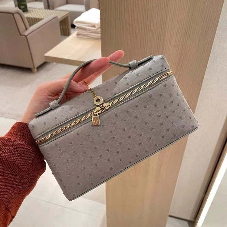 Women's Leather Kelly Box Gold Button Light Shoulder Bags