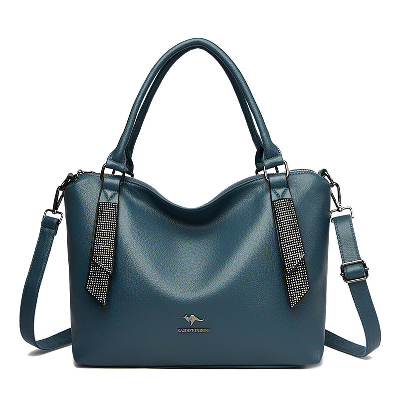 Women's Creative Slouchy Stitching Fashion Big Crossbody Bags