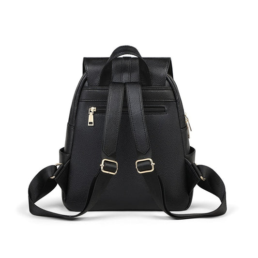 Women's Fashion Leather Large Capacity Junior Backpacks