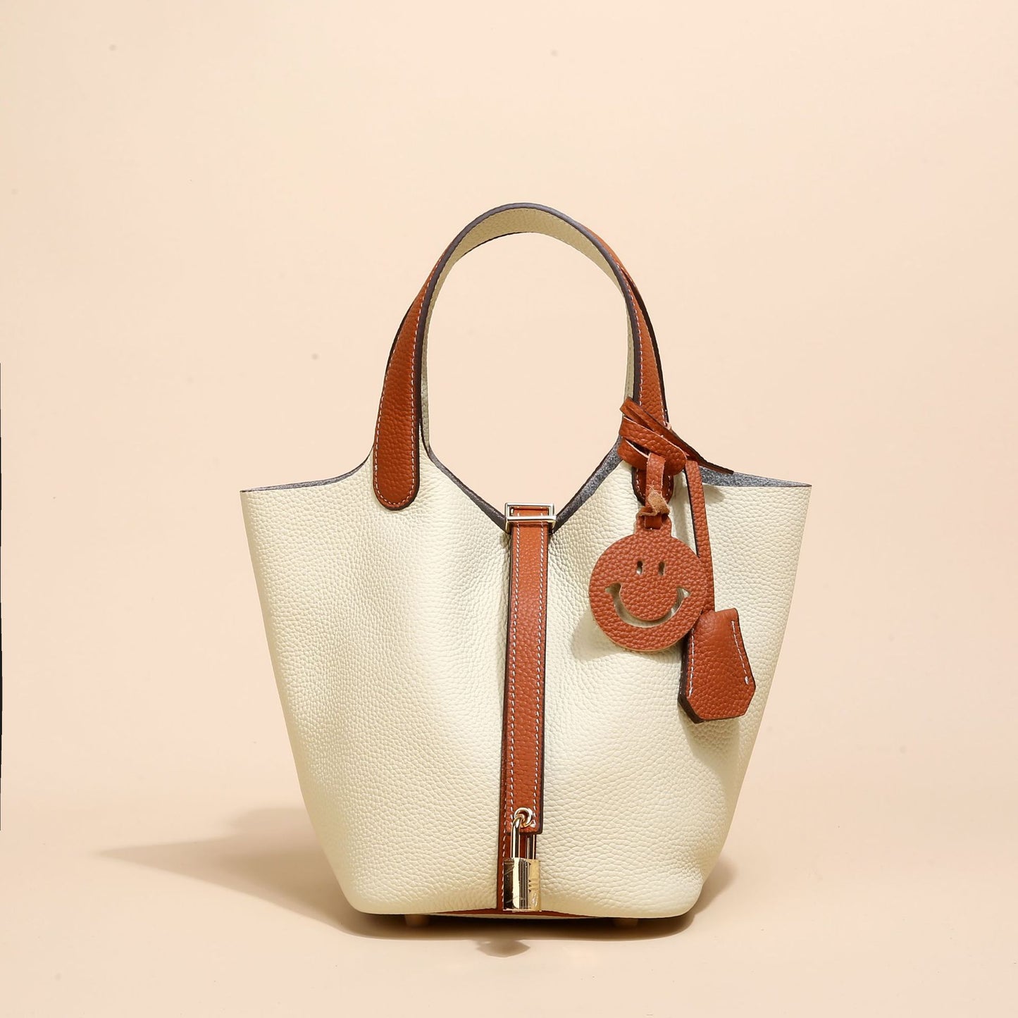 Women's Vegetable Basket Genuine Leather Large Capacity Handbags