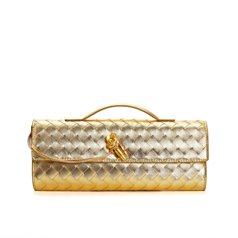 Hand-woven Dinner Baguette Fashion Portable Versatile Armpit Bags