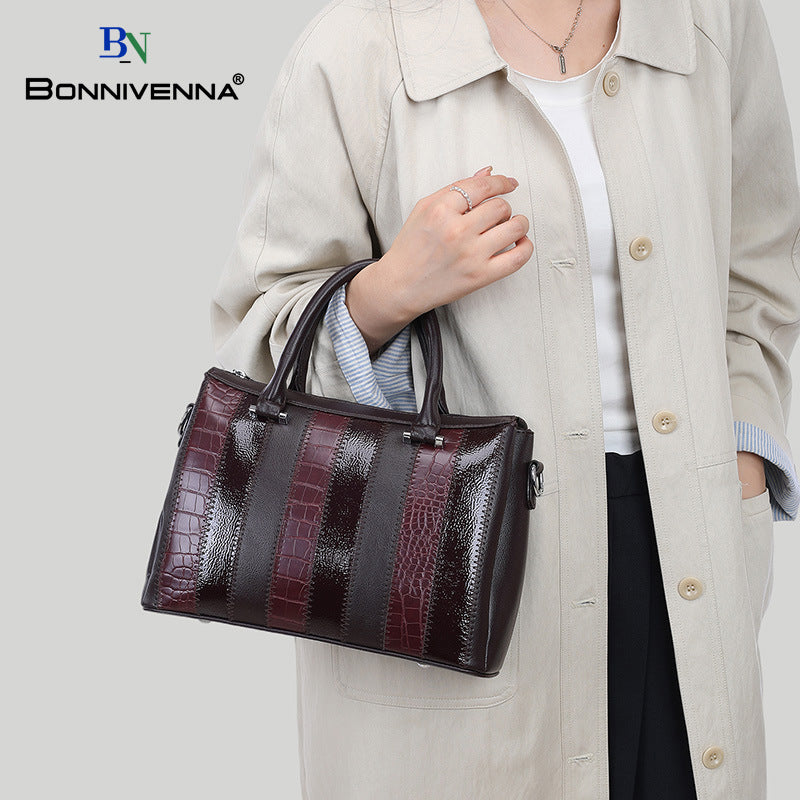 Charming Women's Autumn Retro Commuter Textured Bags