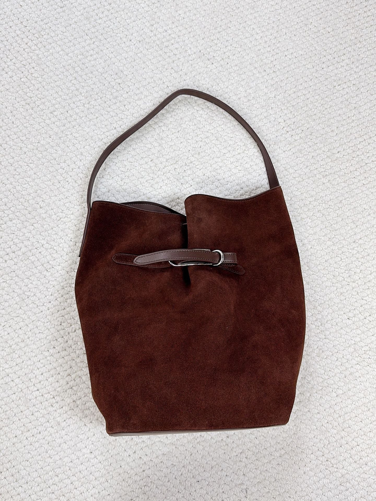 Layer Frosted Cowhide Underarm Large Capacity Commuter Portable Shoulder Bags