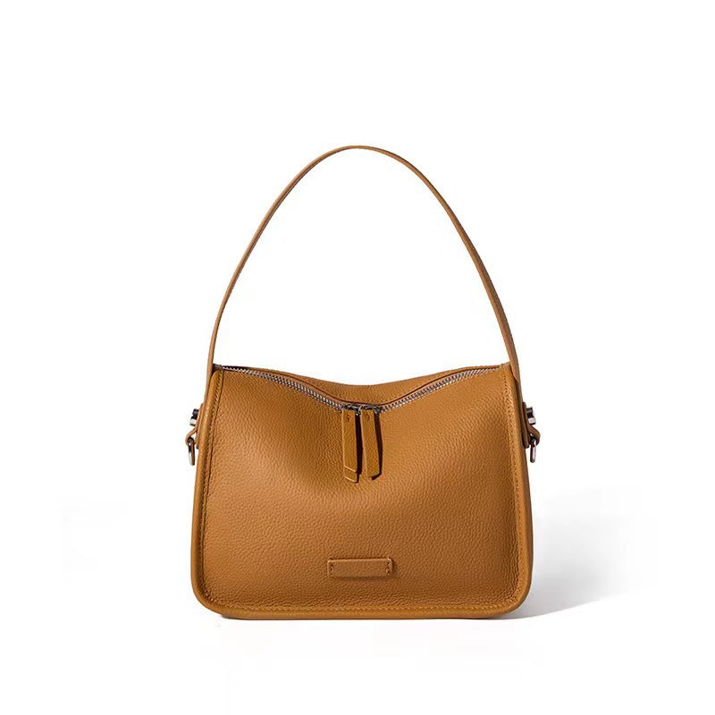 Women's First Layer Korean Niche Design Genuine Armpit Bags