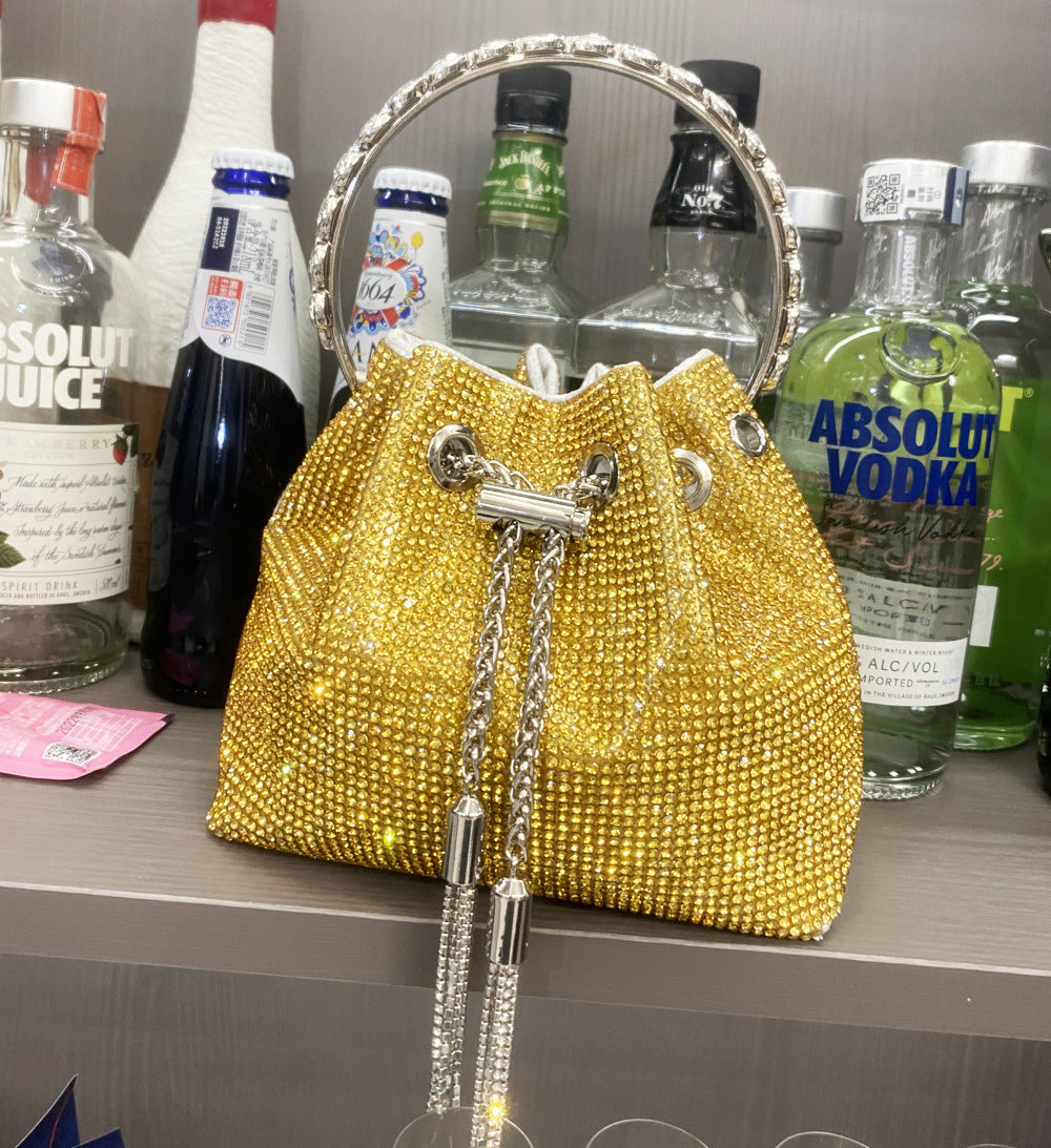 Women's Shiny Full Diamond Rhinestone Handmade Lady's Handbags