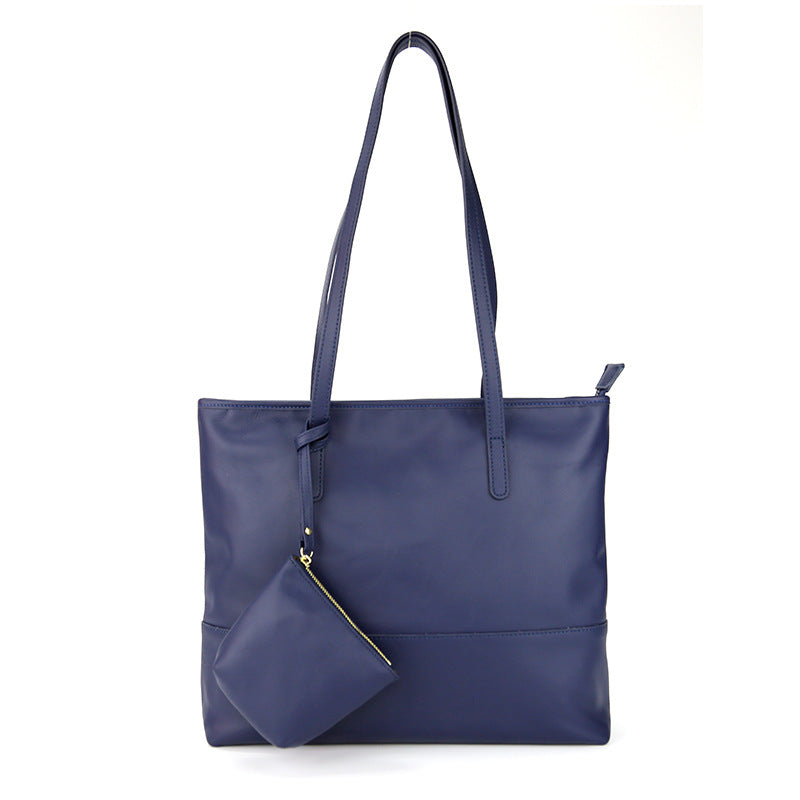 Women's Korean Leather Large Capacity Simple First Shoulder Bags