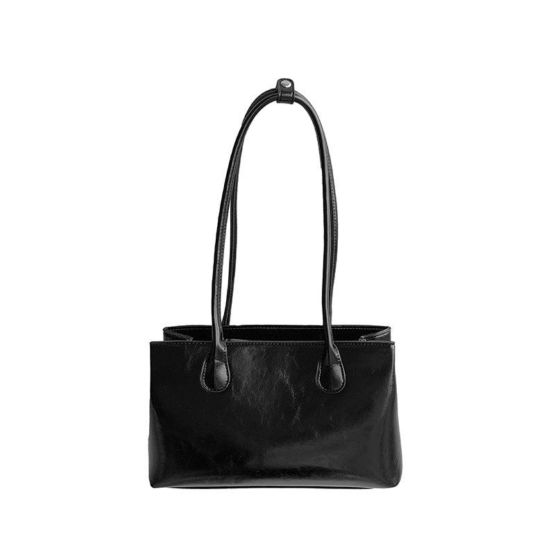 Women's Retro Style Fashionable Red High-grade Simple Shoulder Bags