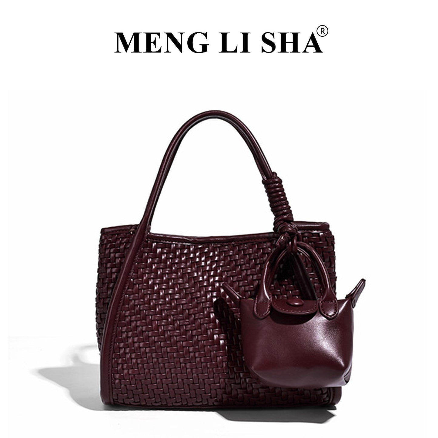 Retro High-grade Soft Leather Hand-woven Simple Crossbody Bags