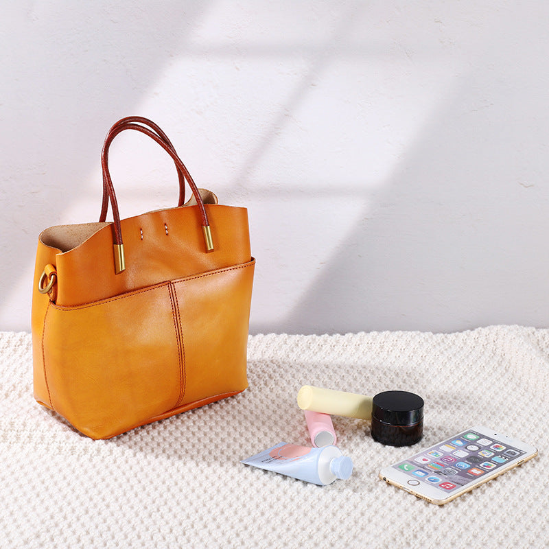 Women's Design Genuine Leather Vegetable Tanning Portable Crossbody Bags