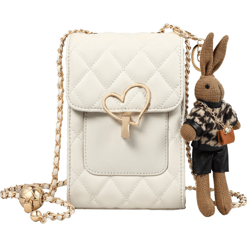 Women's Mobile Genuine Leather High-grade Mini Chain Crossbody Bags