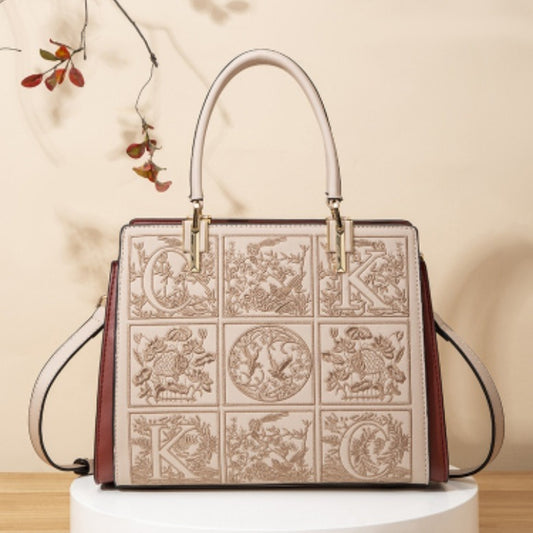 Women's Mother Embroidered Fashion Large Capacity Wedding Shoulder Bags