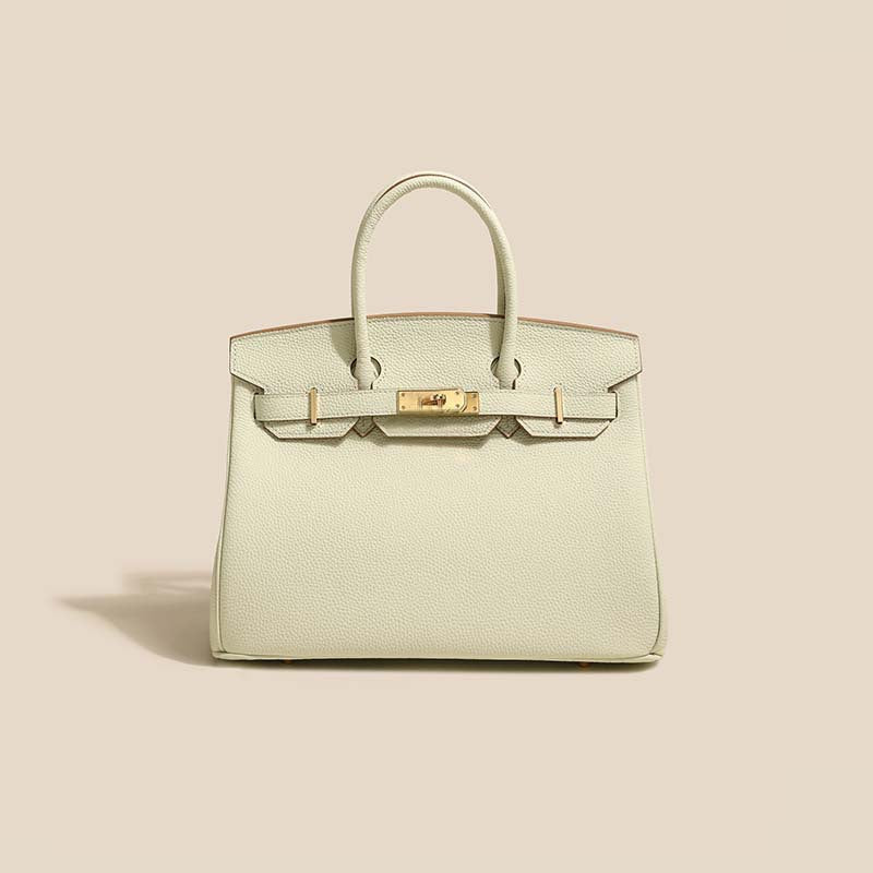 Women's Line First Layer Cowhide Handmade Genuine Bags