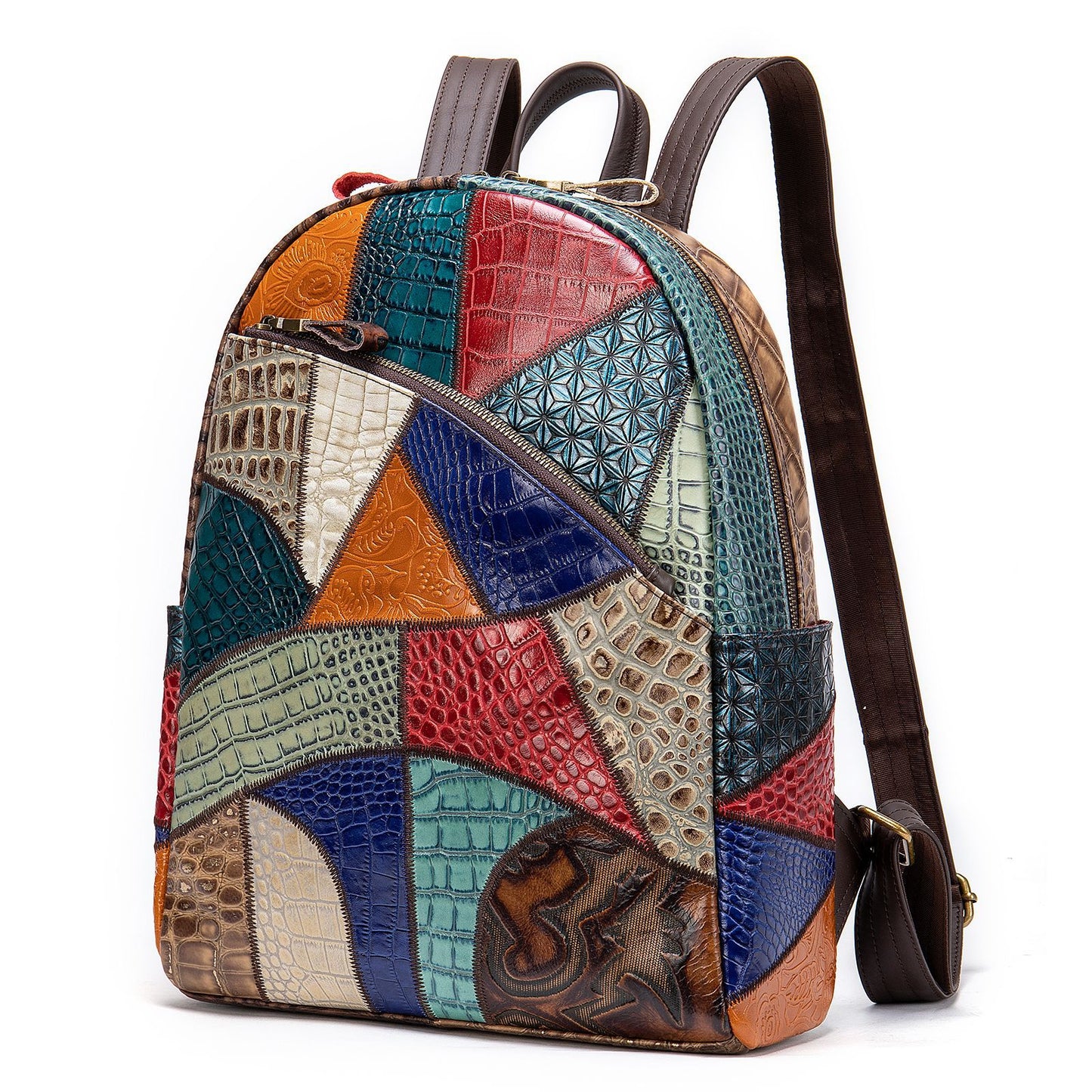Women's Retro Handmade Genuine Leather Large Capacity Backpacks