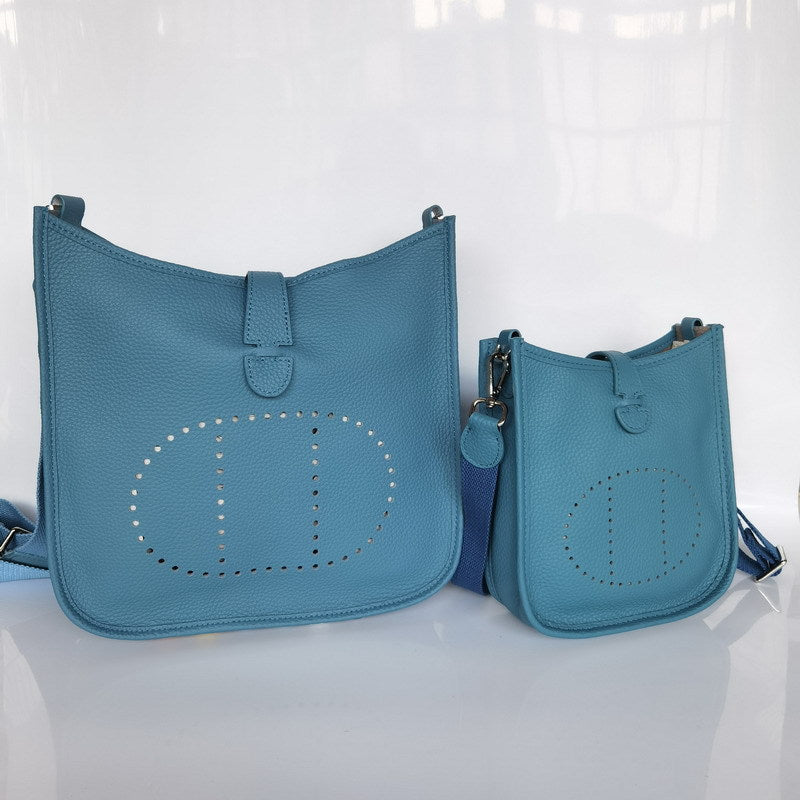 Women's & Men's & Layer Cowhide Lychee Pattern Handbags