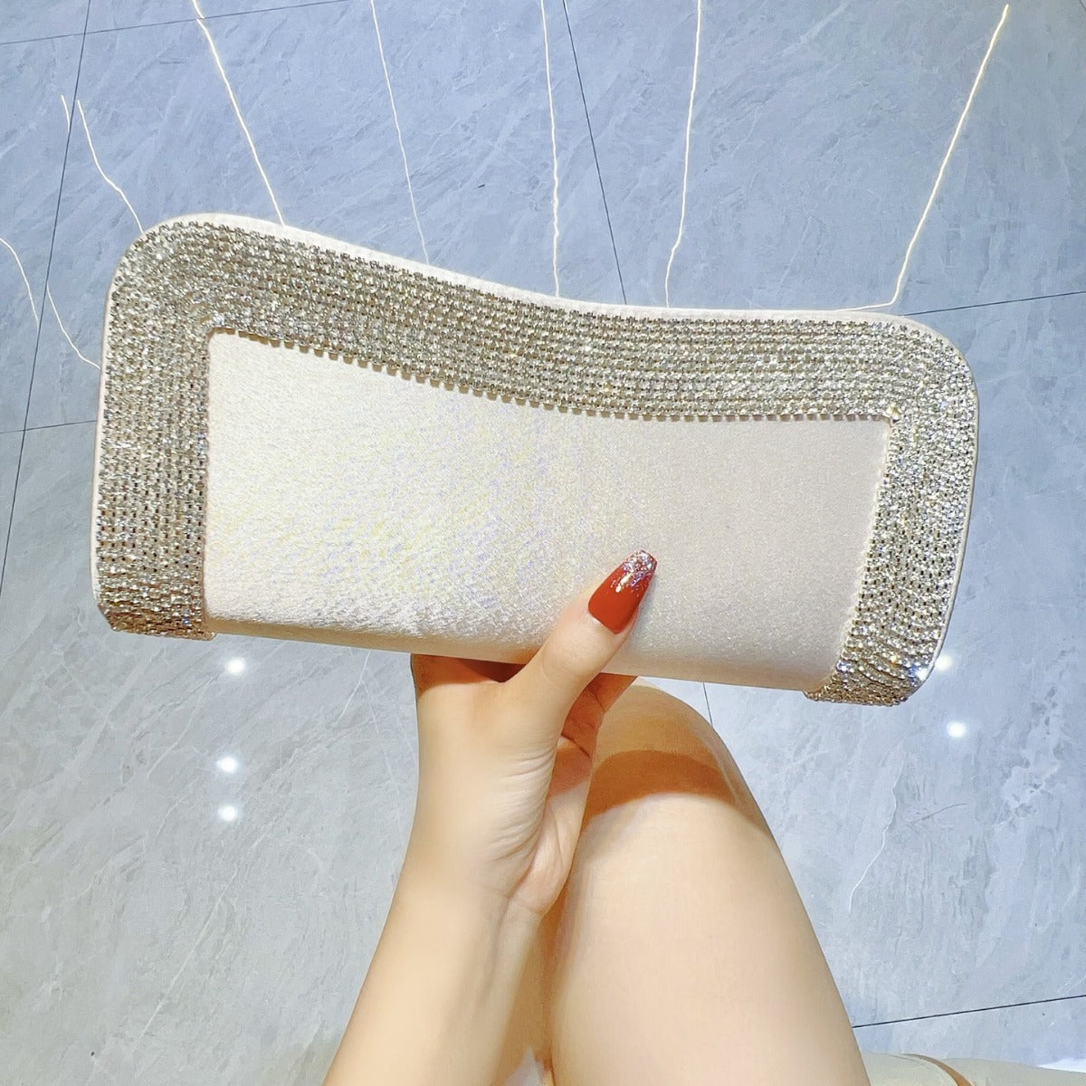 Women's High-grade Veet Niche Party Dinner Handbags