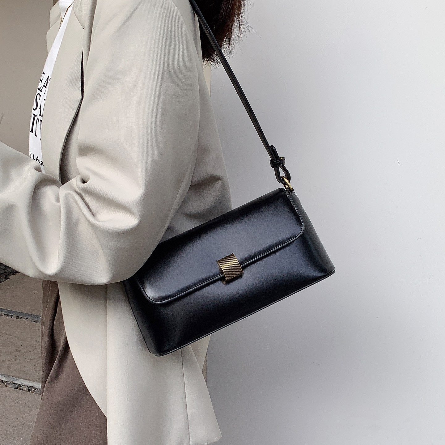 Underarm High-grade Versatile Cowhide Light Luxury Shoulder Bags