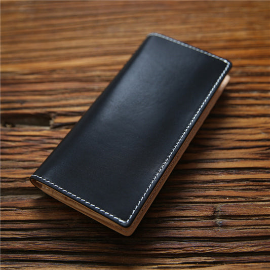 Men's Italian Long Genuine Leather First Layer Men's Wallets