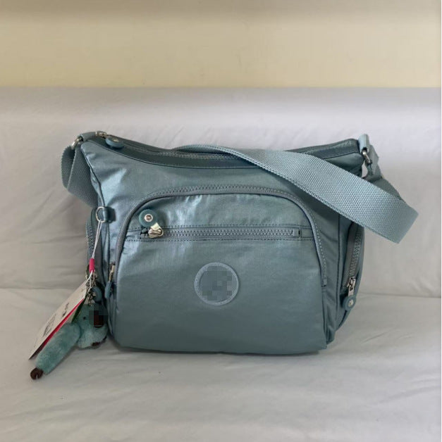 Spring Monkey Mesh Purple Series Nylon Crossbody Bags