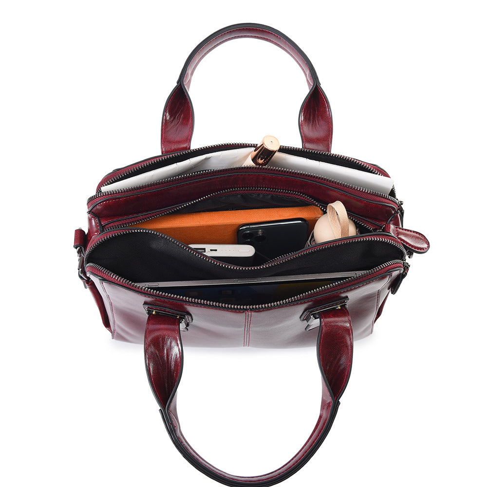 Women's Fashion Boston Simple Large Capacity Handbags