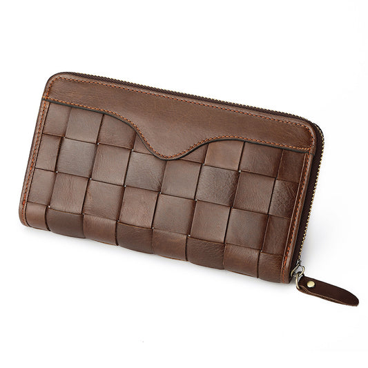 Women's & Men's & Woven Business Zipper Fashion Long Ladies Wallets