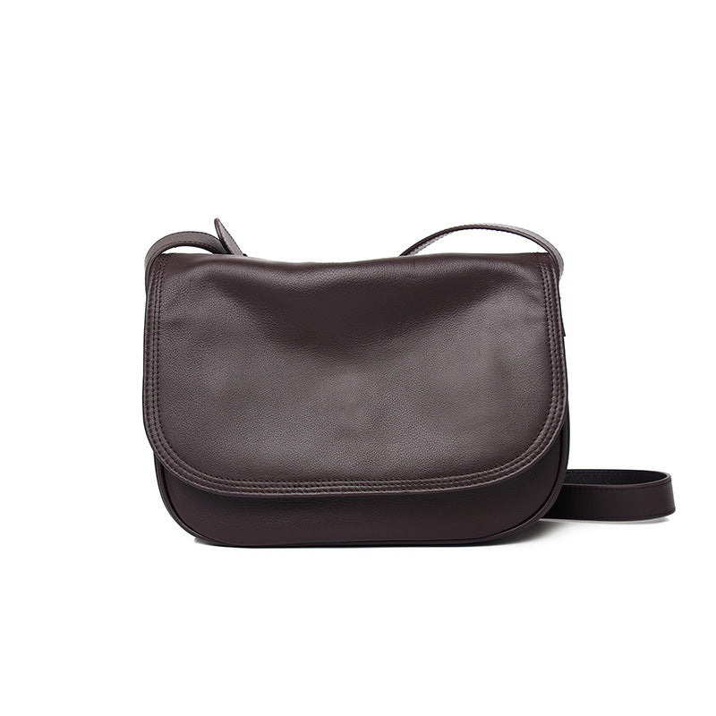 Women's Genuine Leather Fashion Large Capacity Simple Shoulder Bags