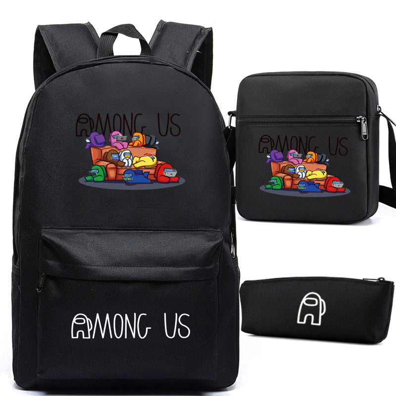 Game Among Space Killing Pencil Three-piece Backpacks