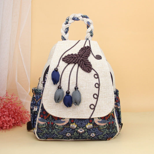 Comfortable Style Hand-woven Artistic Three-dimensional Ancient Backpacks