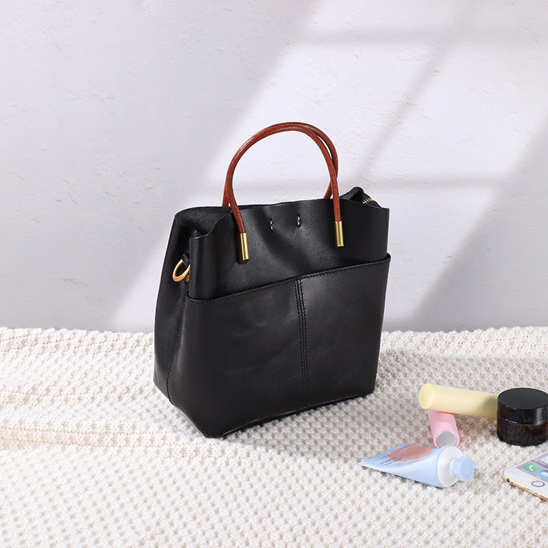 Women's Design Genuine Leather Vegetable Tanning Portable Crossbody Bags