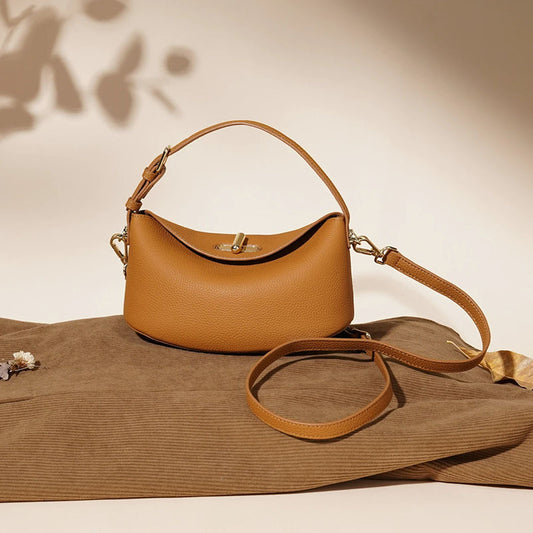 Women's Summer Lightweight Genuine Leather Fashion Shoulder Bags