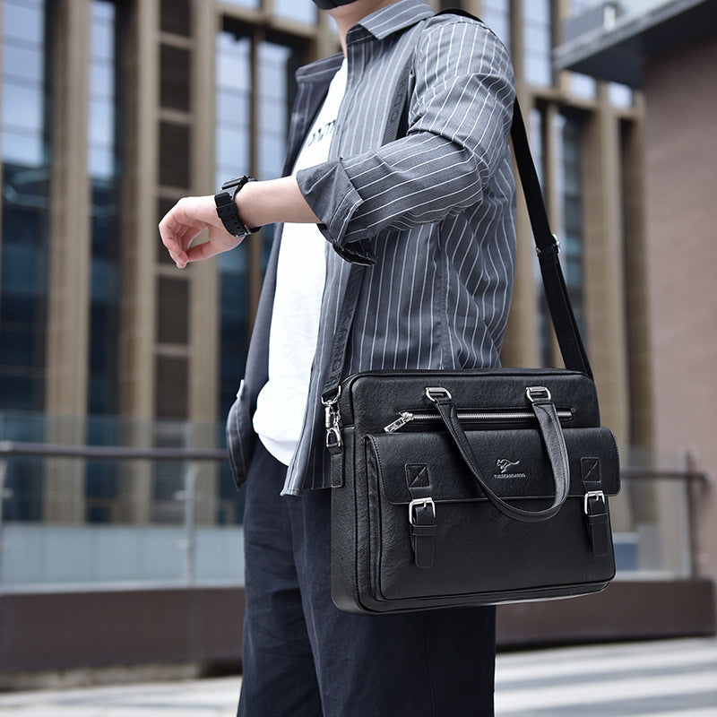 Mike Man Horizontal Business Fashion Large Men's Handbags