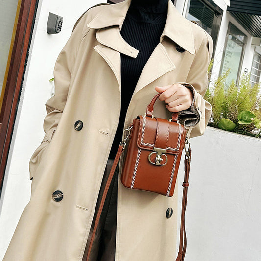 Women's Leather High-grade Retro Versatile Niche Crossbody Bags