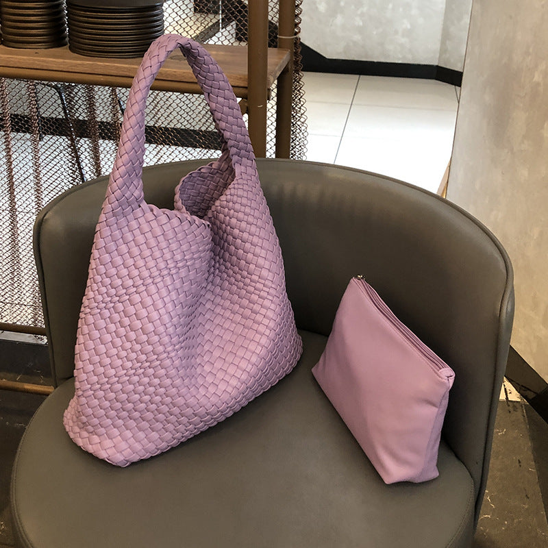 Casual Women's Hand-woven Underarm Fashion Large Tote Bags