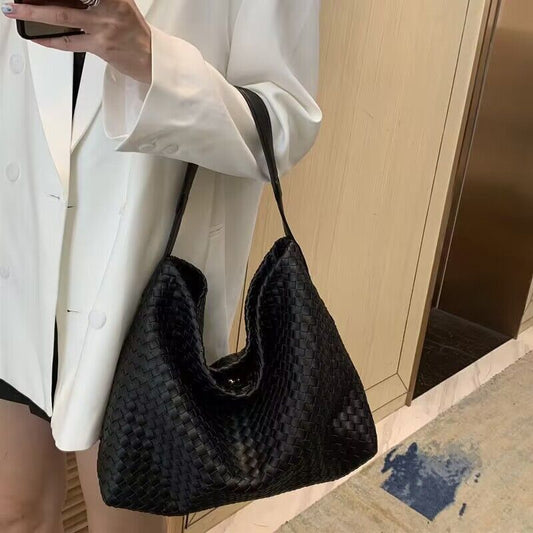 Classic Pretty Women's Woven Big Fashion Shoulder Bags
