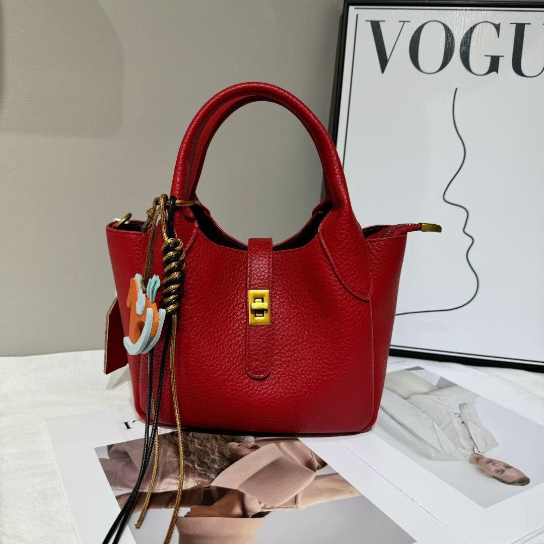 Women's With Pendant Vegetable Basket Hand Holding Crossbody Bags