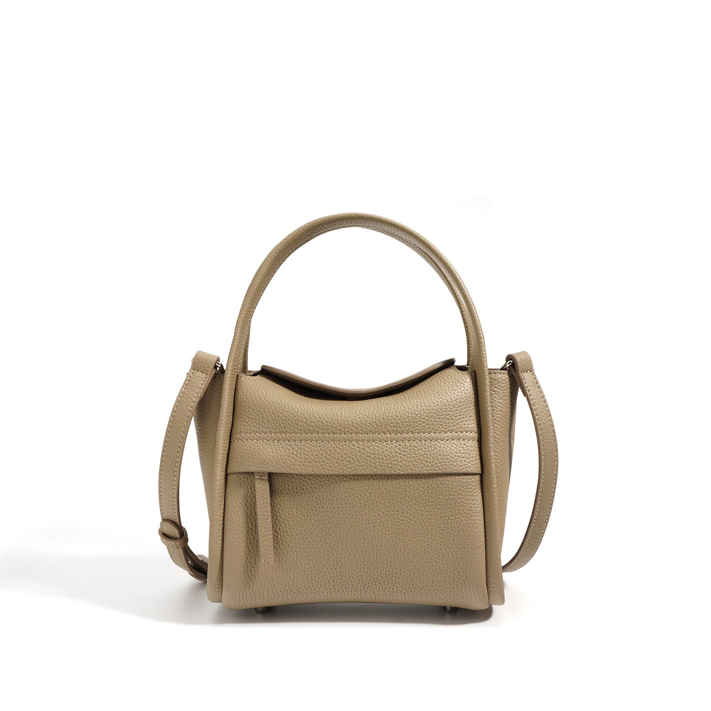 Women's Ingot Vegetable Basket Top Layer Cowhide Crossbody Bags