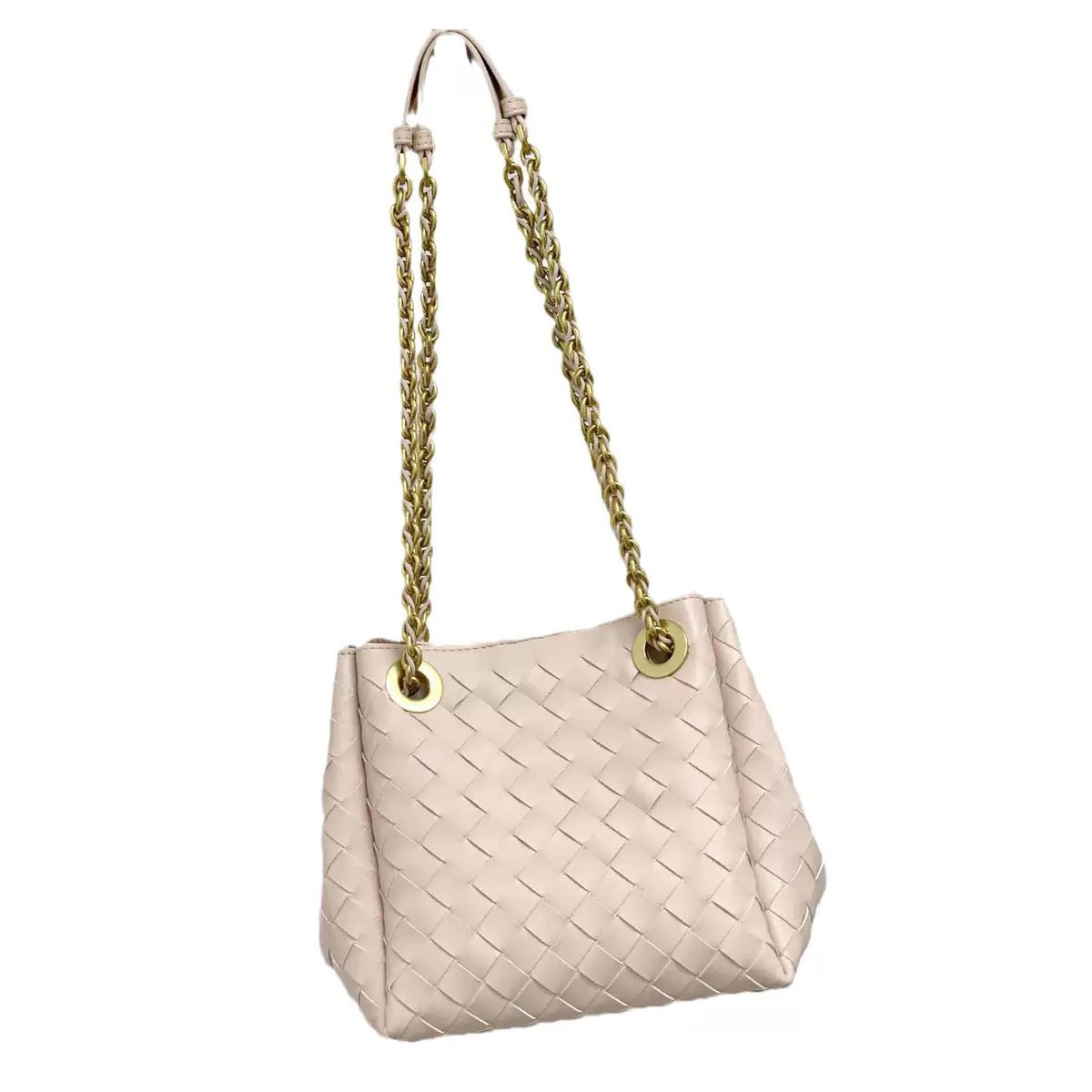 Women's Parachute Handmade Genuine Leather Woven Commuter Crossbody Bags