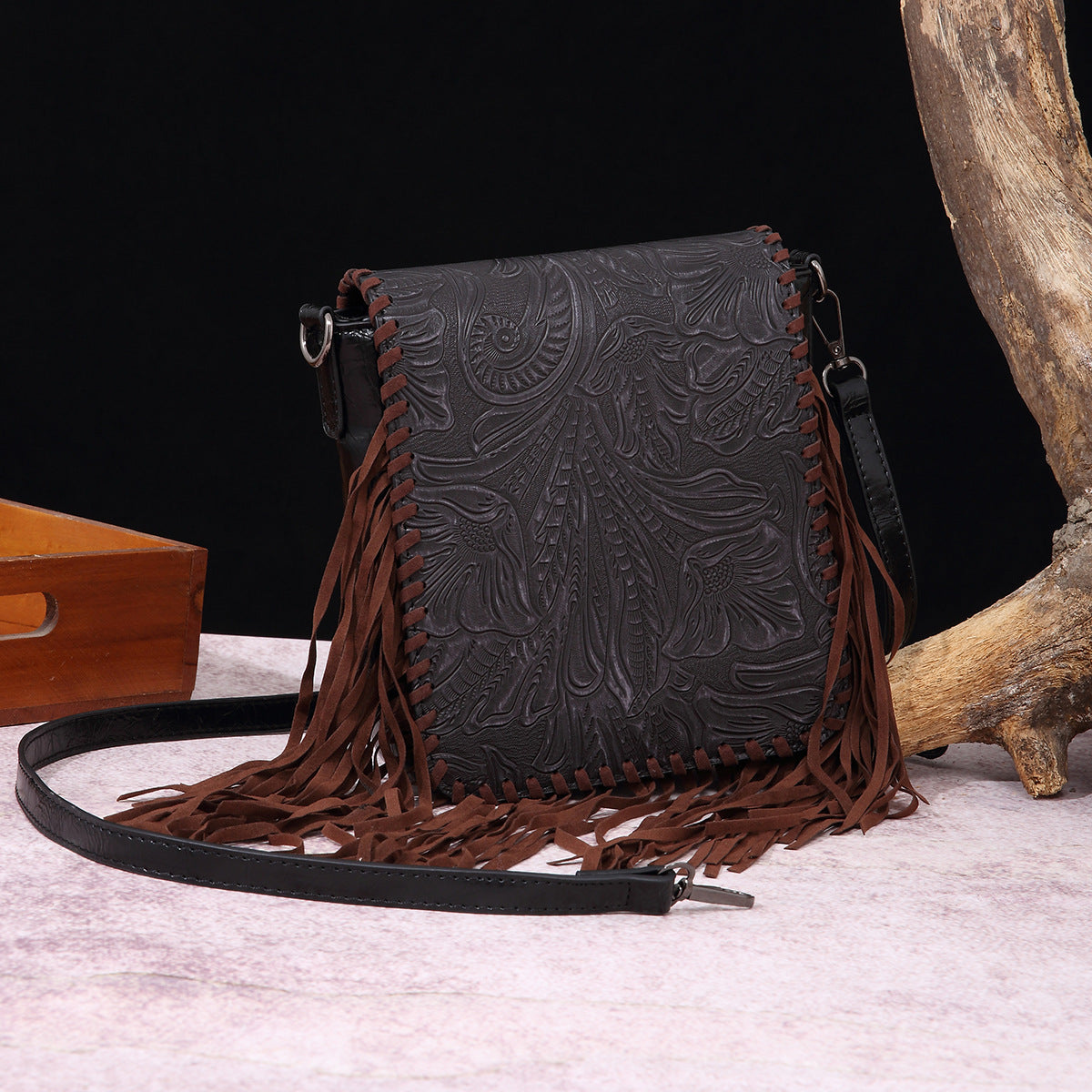 Women's Vintage Cotton Linen Printed Bohemian Style Bags