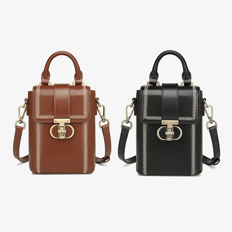 Women's Leather High-grade Retro Versatile Niche Crossbody Bags
