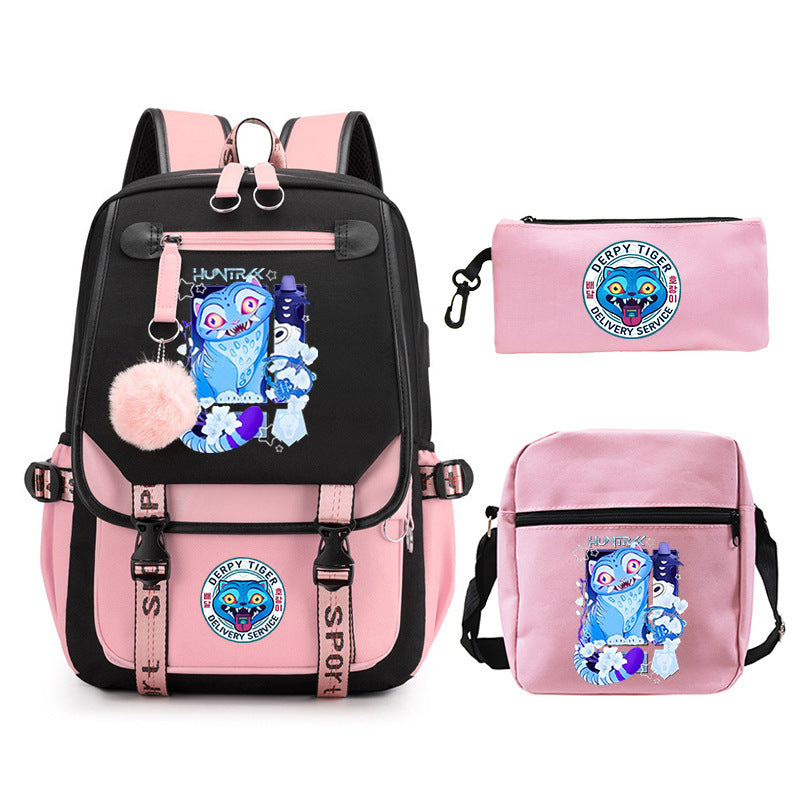 Elegant Children's Merchandise Printed Fashion Pencil Backpacks