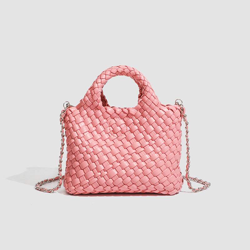 Design Hand-woven Single Vegetable Basket Daily Handbags