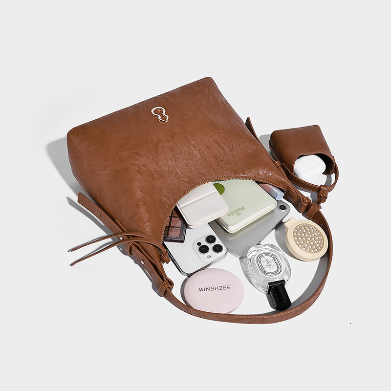 Women's Selenodont Retro Easy Matching High Sense Niche Shoulder Bags