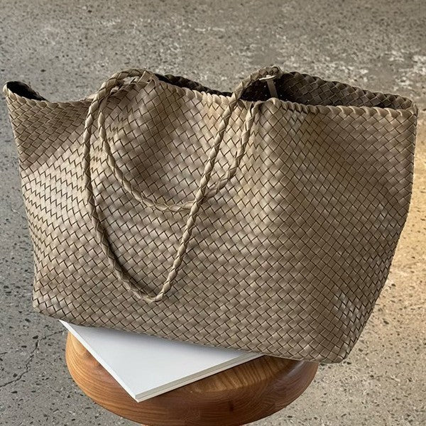 Women's Design Large Capacity Hand-woven Portable Shoulder Bags