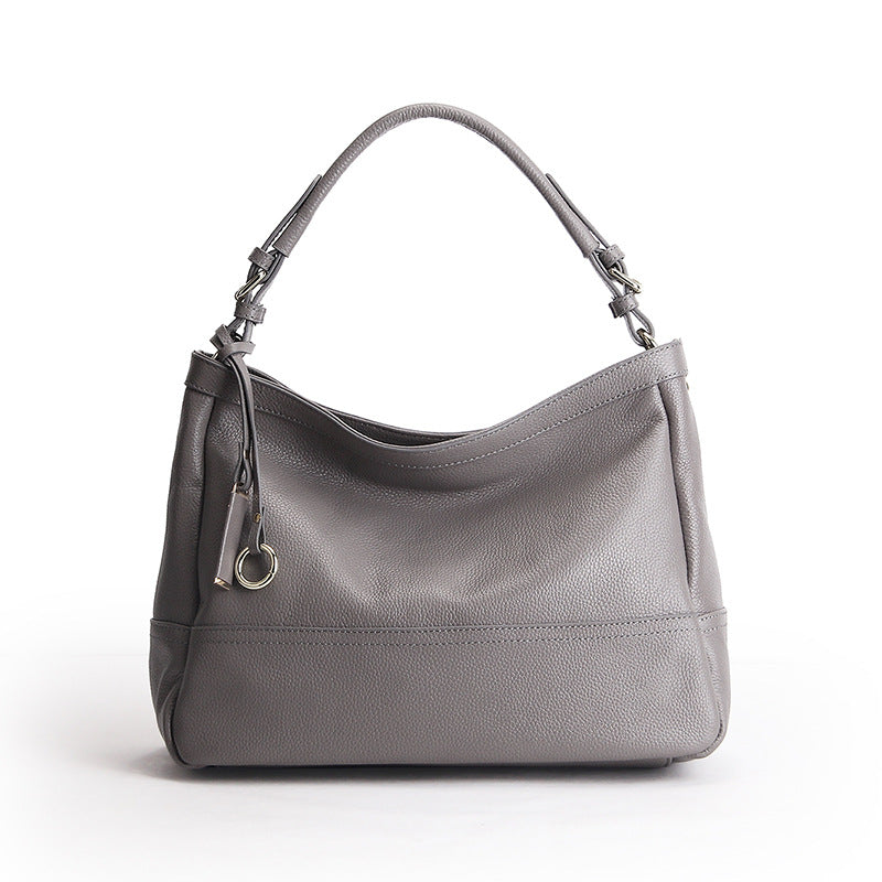 Women's Light Luxury Genuine Leather Fashion Portable First Layer Cowhide Armpit Bags