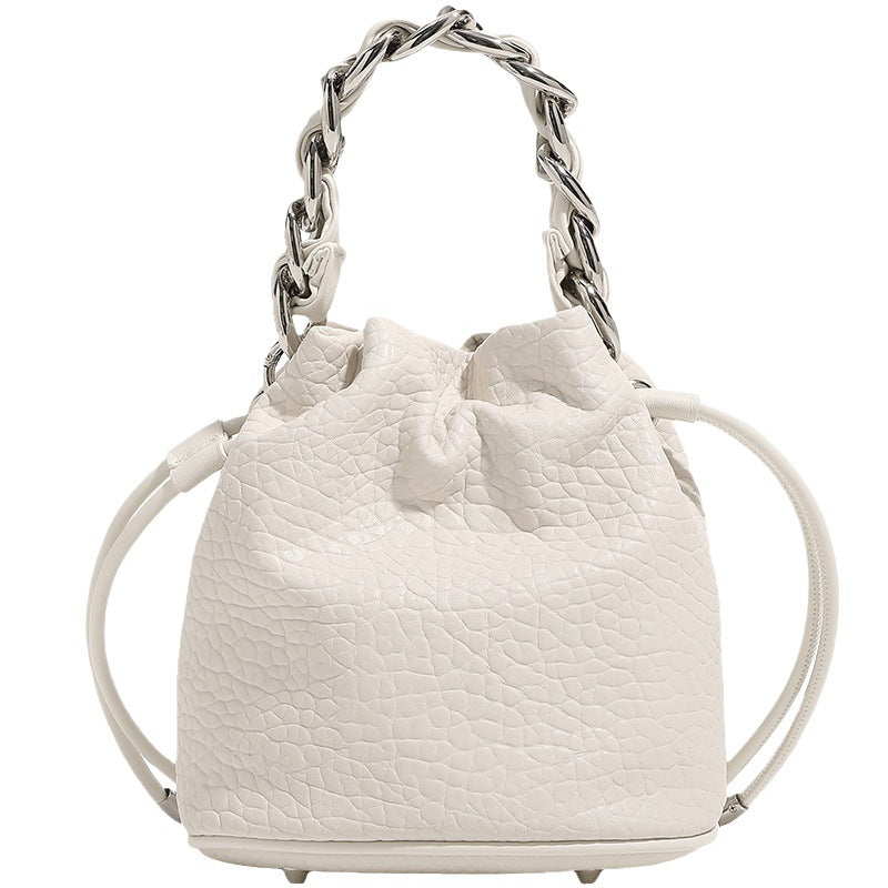 Women's Fashion Chain Lychee Pattern High-grade Niche Crossbody Bags
