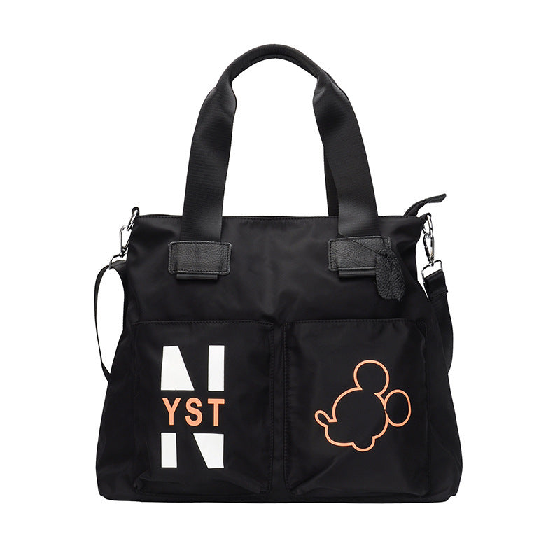 Women's Fashion Big Oxford Cloth Printed Simple Shoulder Bags