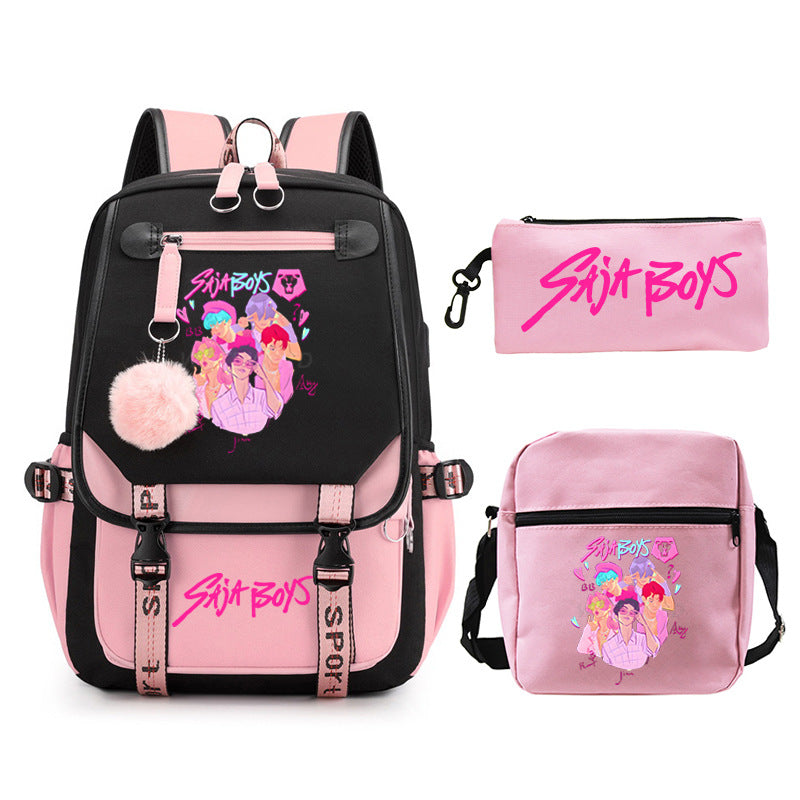 Elegant Children's Merchandise Printed Fashion Pencil Backpacks