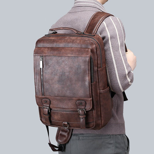 Men's Daily Leisure Business Korean Style Simple Backpacks
