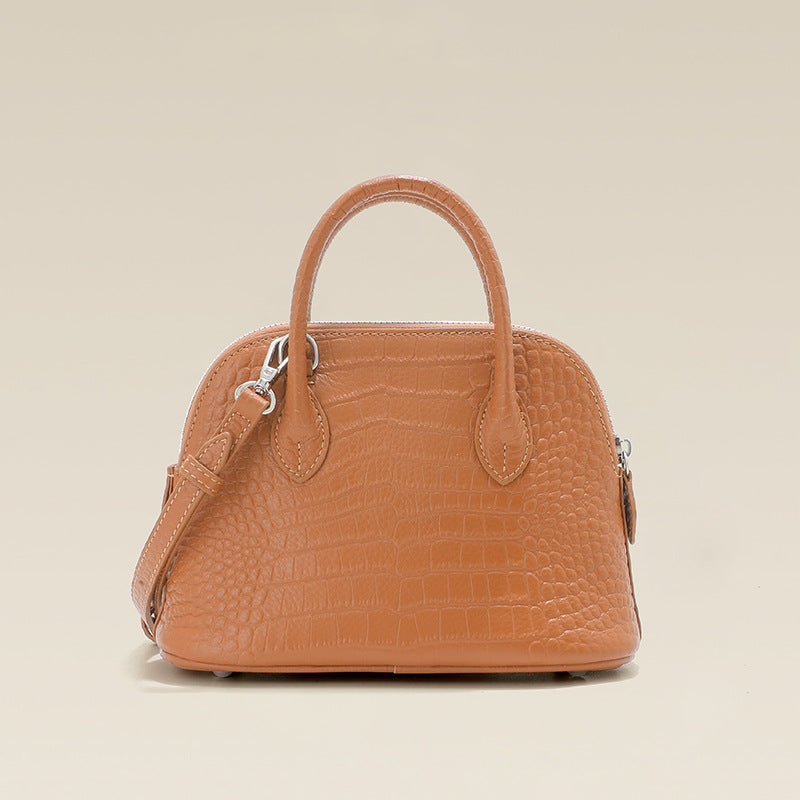 Women's First Layer Cowhide High-grade Crocodile Pattern Shoulder Bags