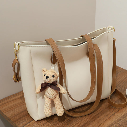 Women's Large Capacity Portable Fashion Big Genuine Shoulder Bags